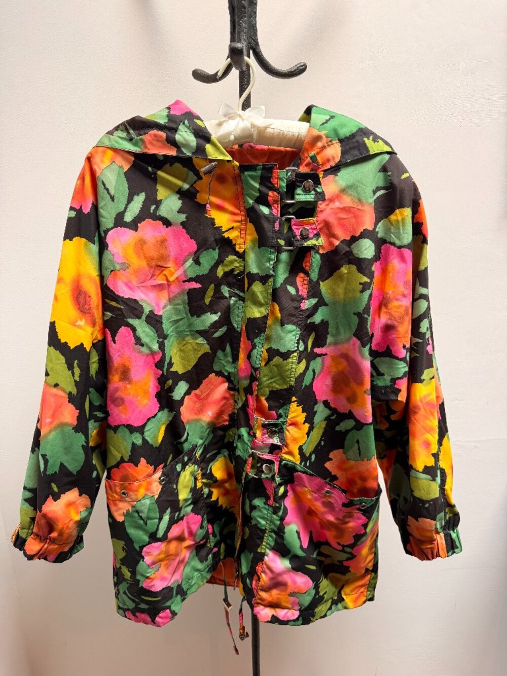 Vintage Gallery Floral Hooded Jacket Colorful Y2K